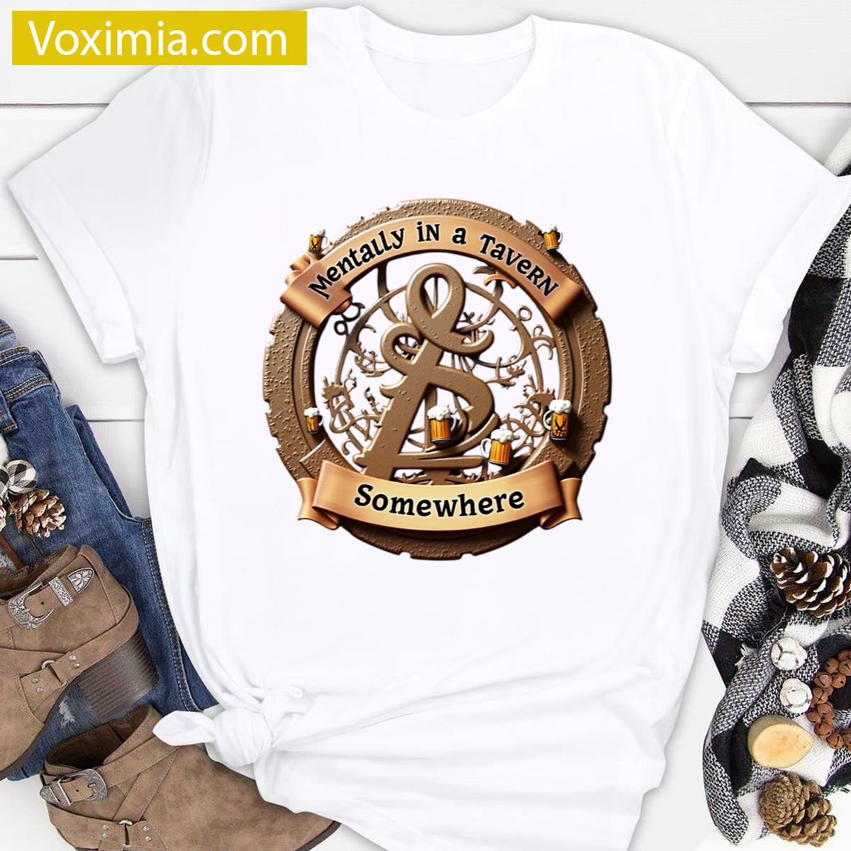 Mentally In A Tavern Casual T-shirt