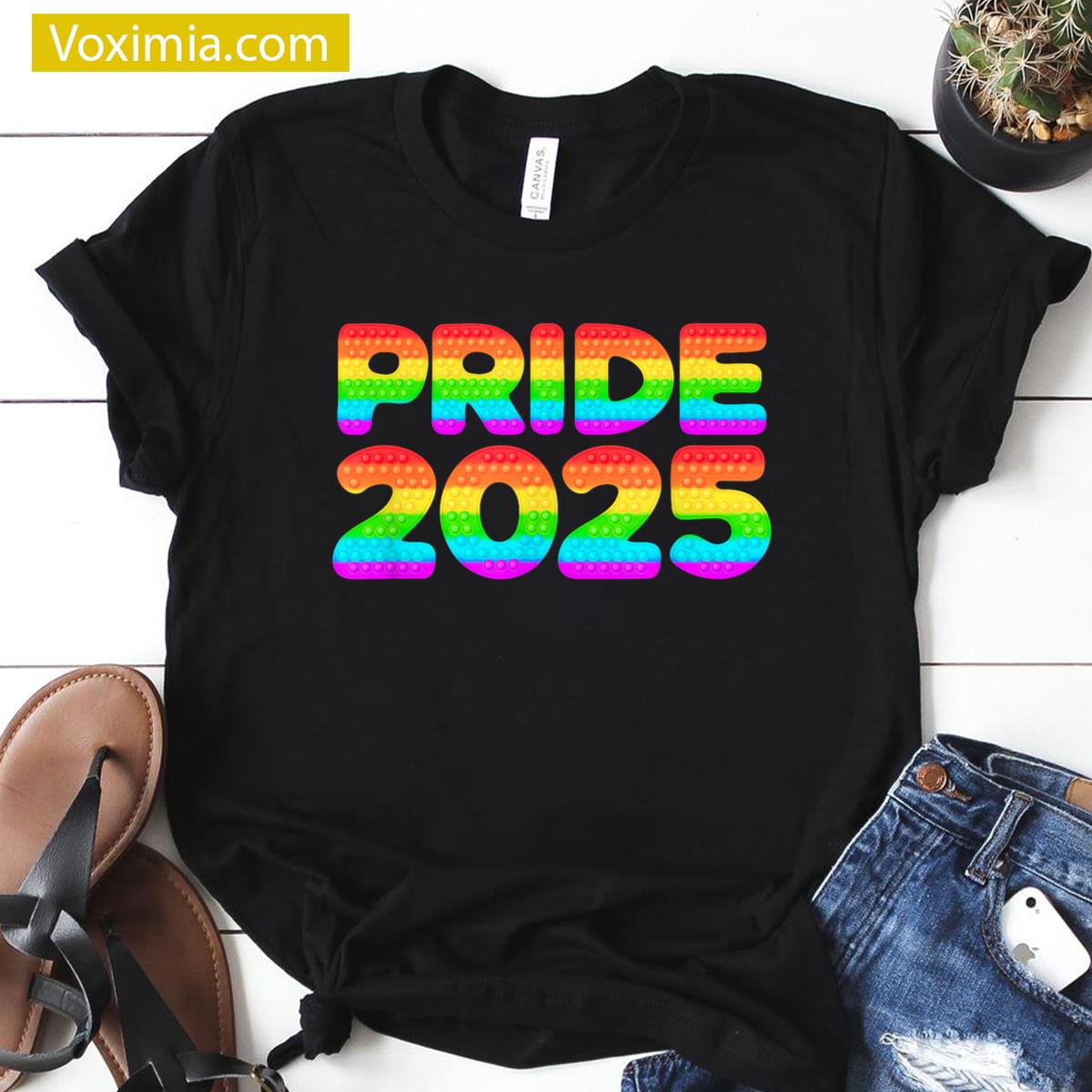 Pride Lgbtq Festival Rainbow Graphic Tee T-shirt