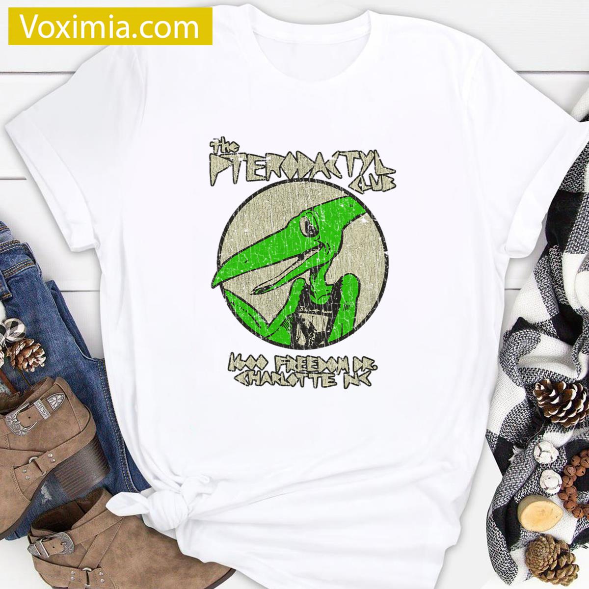 Pterodactyl Retro Club T-shirt