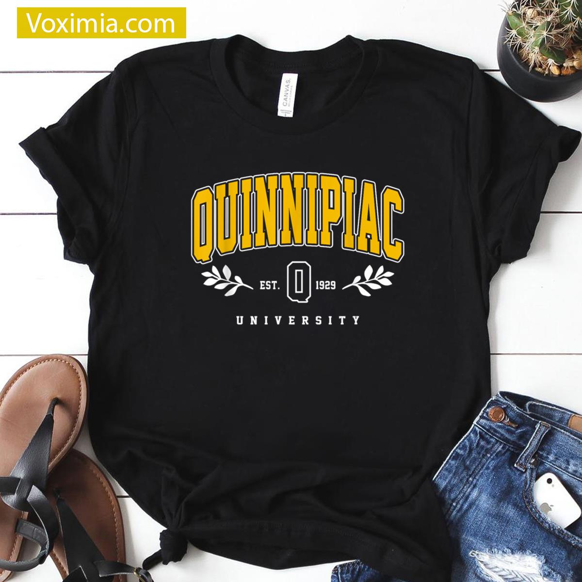 Quinnipiac Athletic Vintage For Fans T-shirt