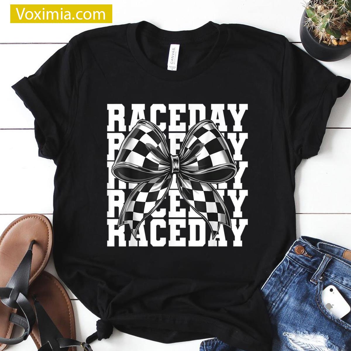 Race Day Vibes Stylish Racing Tee Unisex T-shirt
