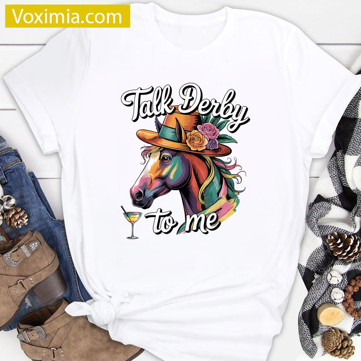 Racing Horse Funny Kids T-shirt