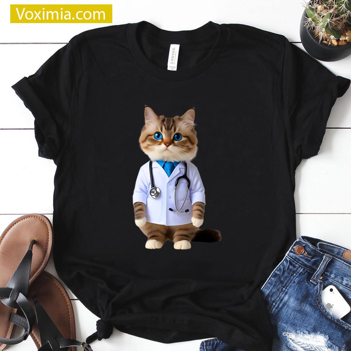Ragdoll Cat Doctor For Pet Lovers T-shirt