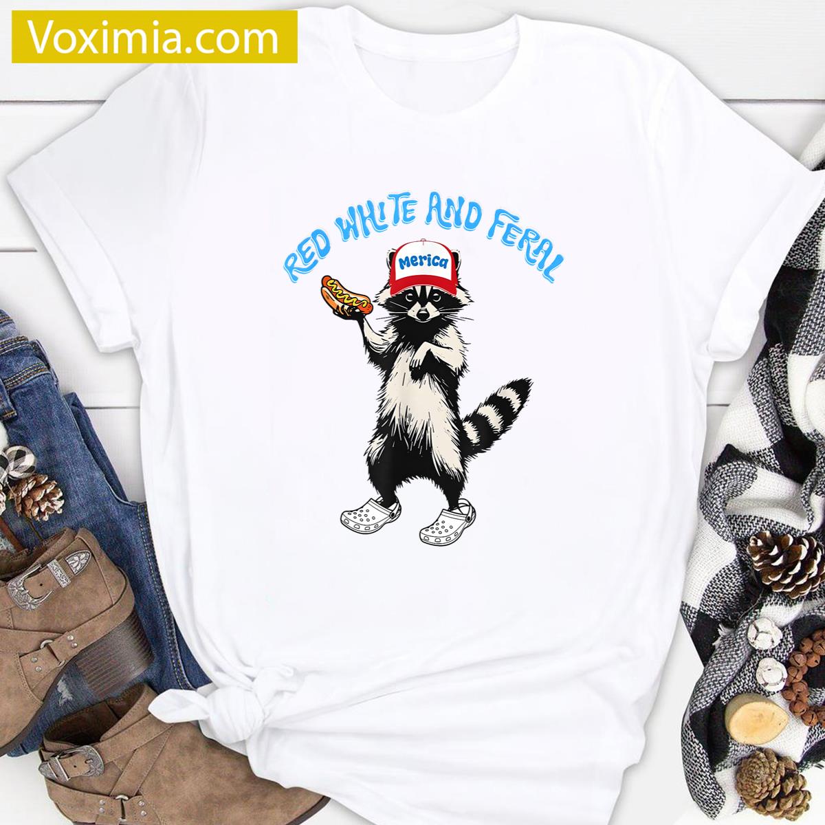 Red White Funny Tee T-shirt