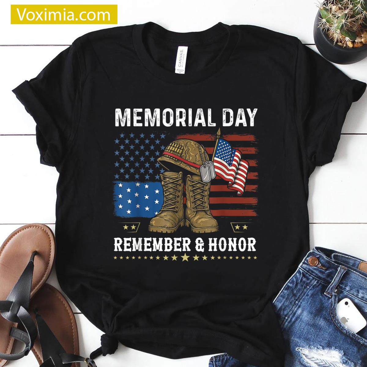 Remember Honor Patriot Apparel T-shirt