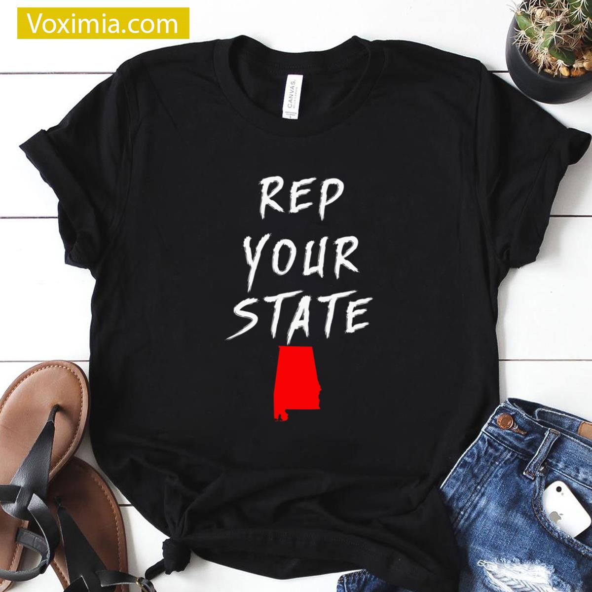 Rep Your State Alabama Pride Apparel T-shirt
