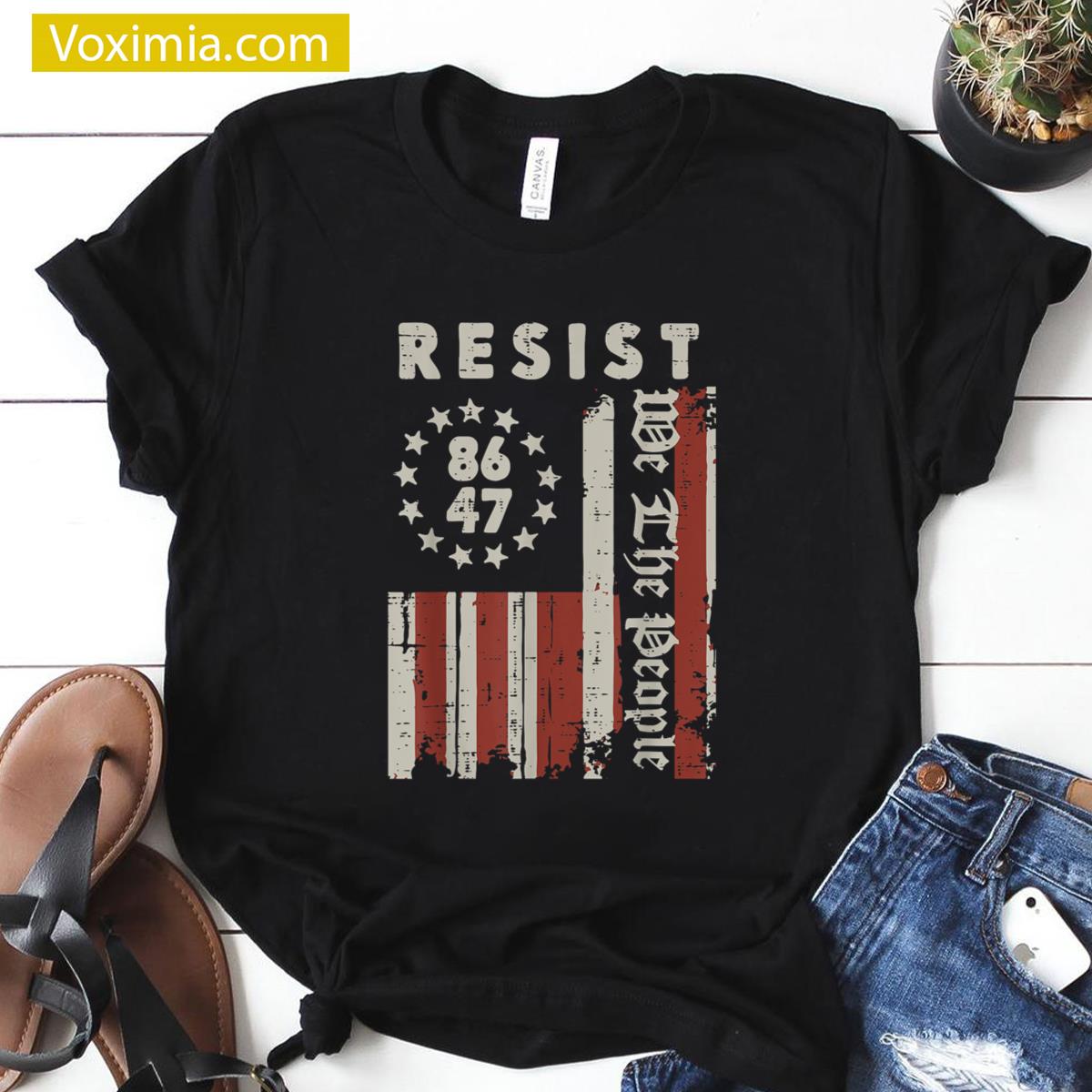 Resist Patriotic Graphic Tee T-shirt