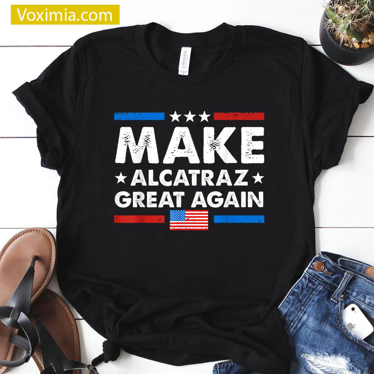 Retro Alcatraz Humor T-shirt
