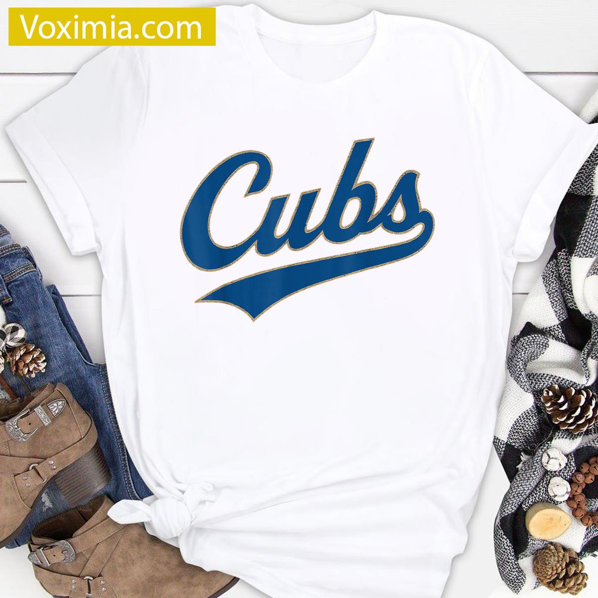 Retro Cubs Funny Boys And Girls T-shirt