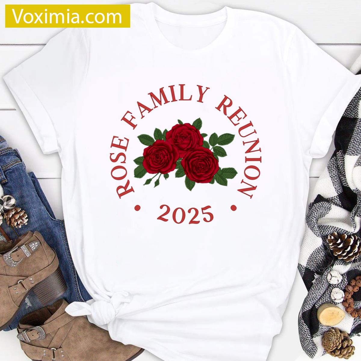 Rose Family Reunion Graphic Tee T-shirt