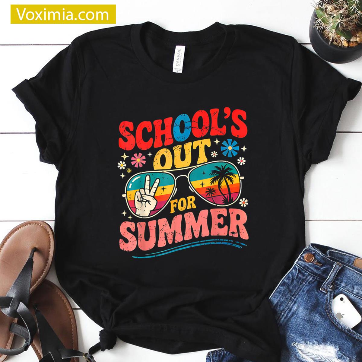 Schools Out For Summer Last Day T-shirt