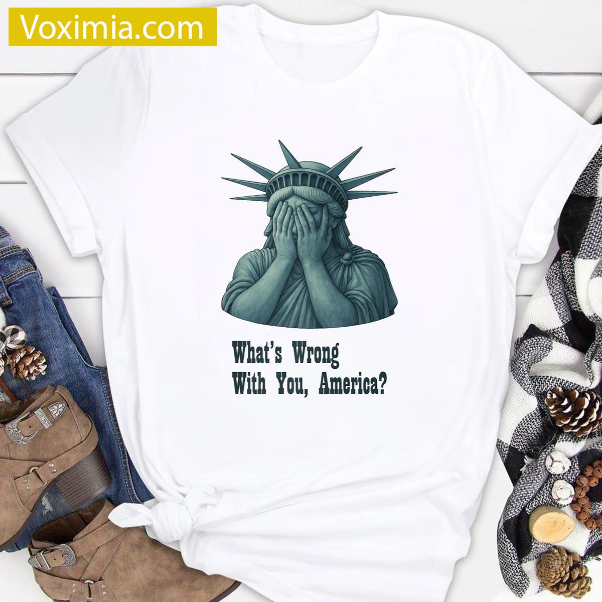 Statue Of Liberty America Pride T-shirt
