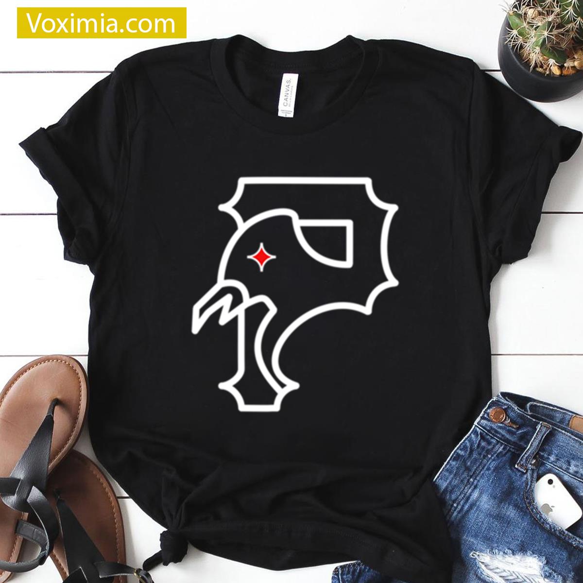 Steel City Symbol White Fashion T-shirt