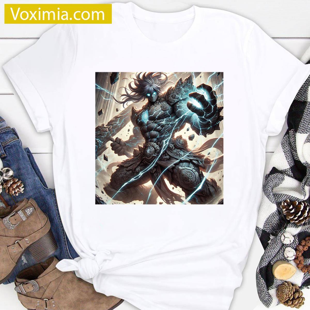 Stone Anime Warrior Casual Wear T-shirt