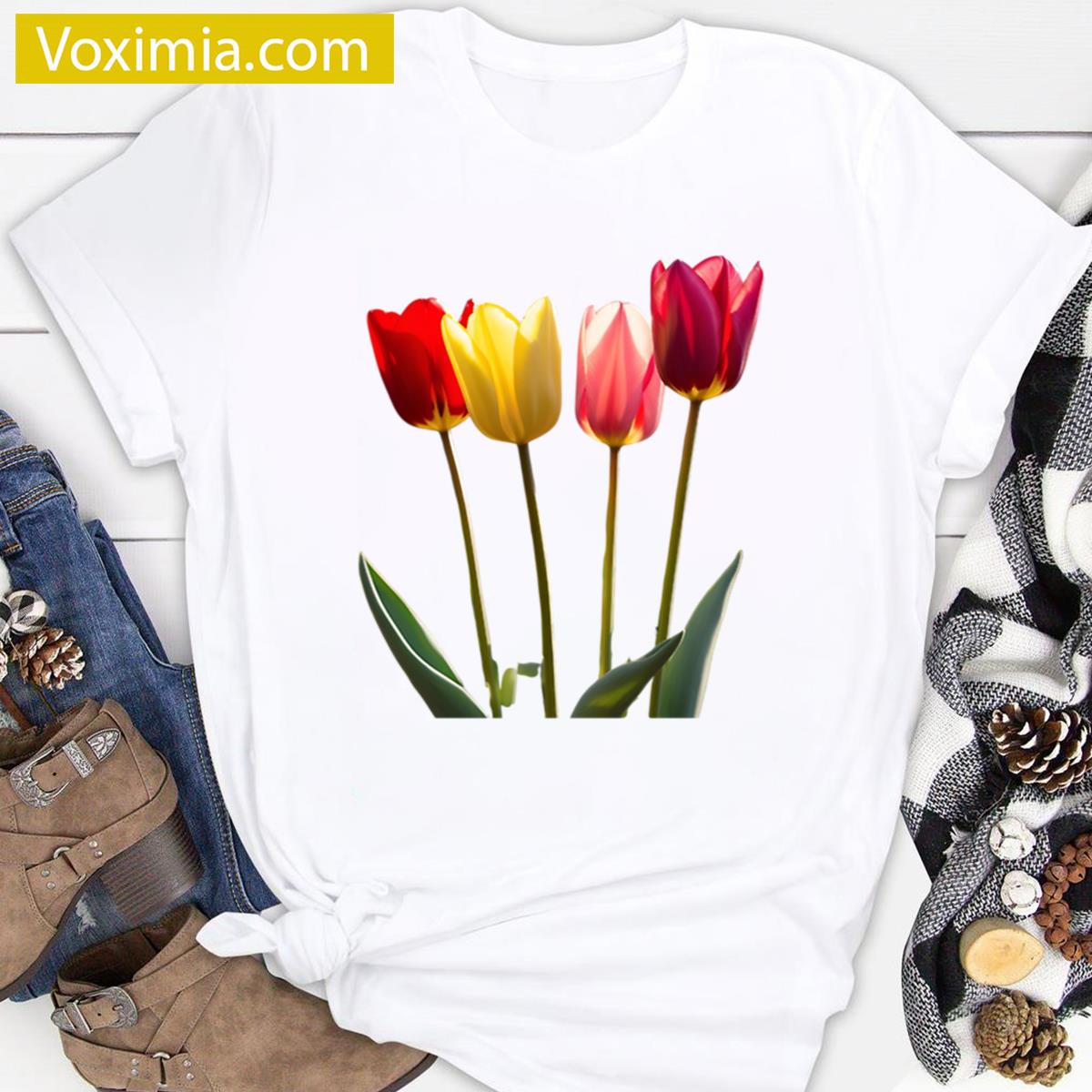Tulip Dreams Summer Style T-shirt