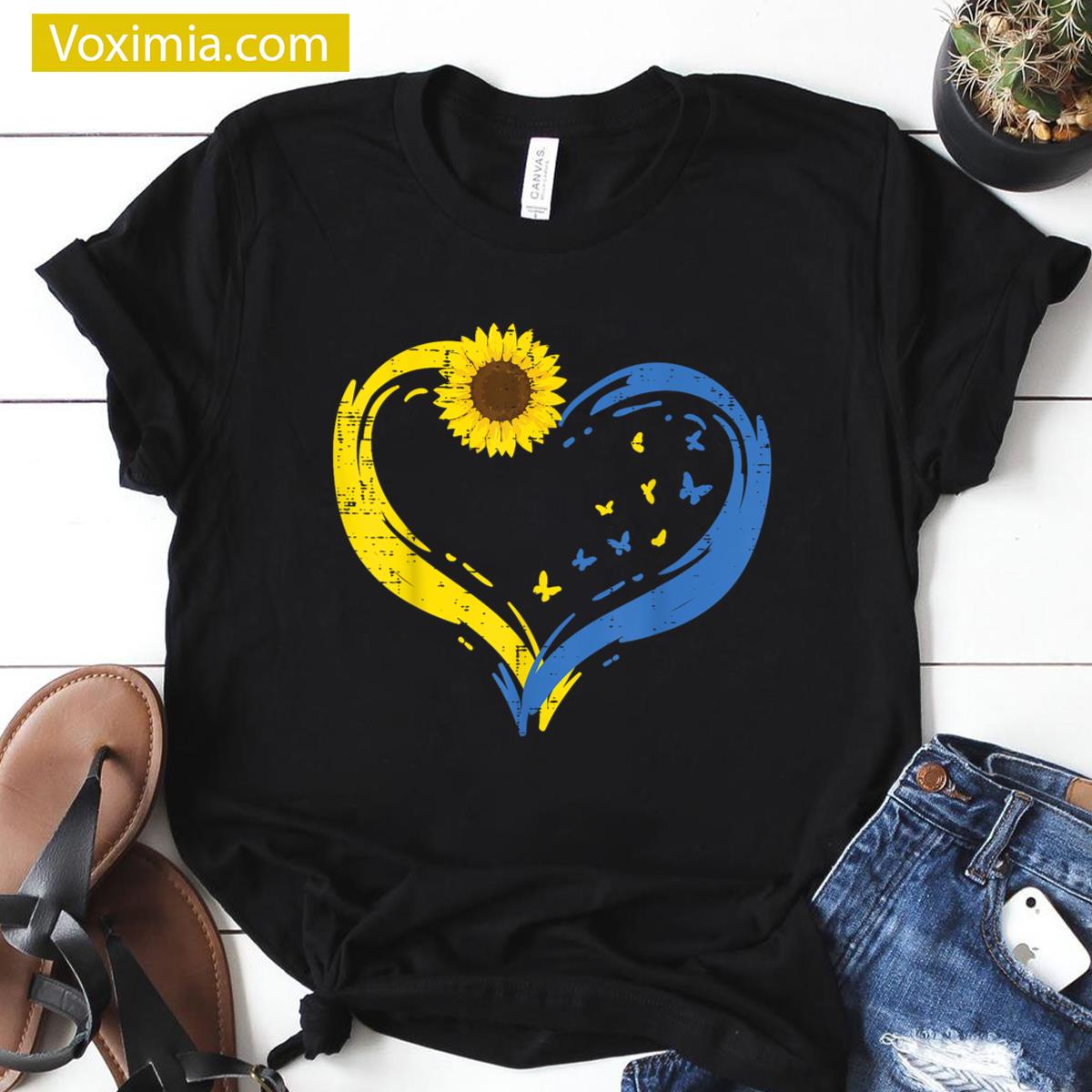 Ukraine Heart Design 1 T-shirt