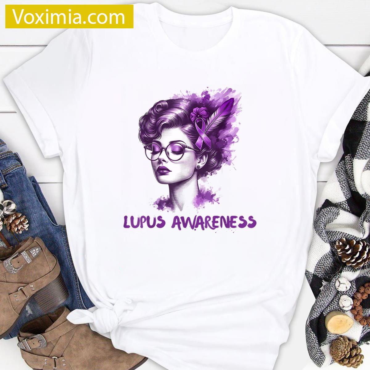 Women Lupus Awareness T-shirt