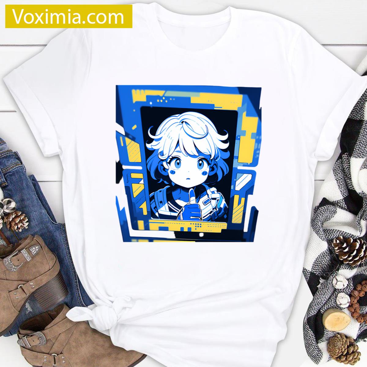 Yellow Blue Diversity Graphic T-shirt