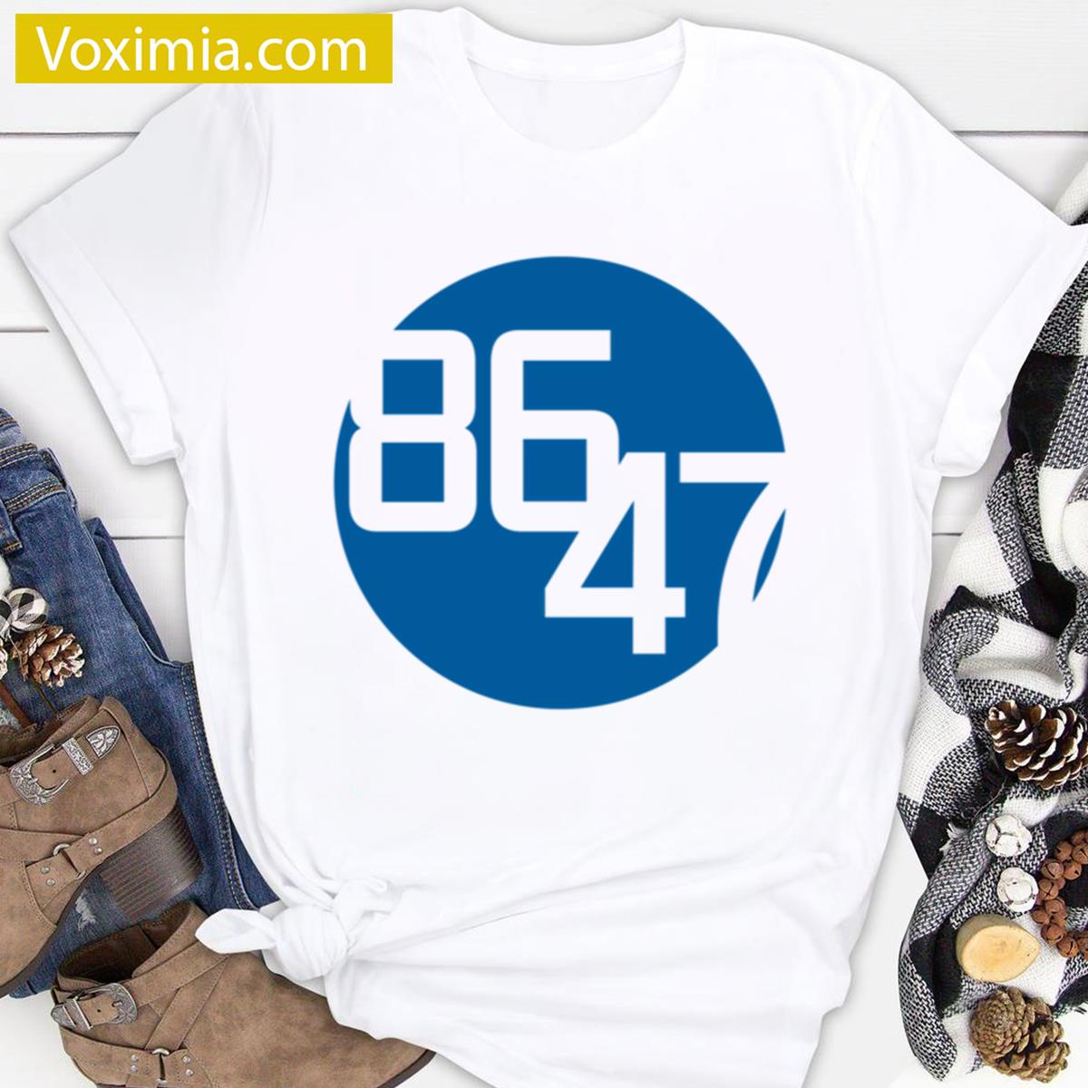 8647 Blue Dot T-shirt