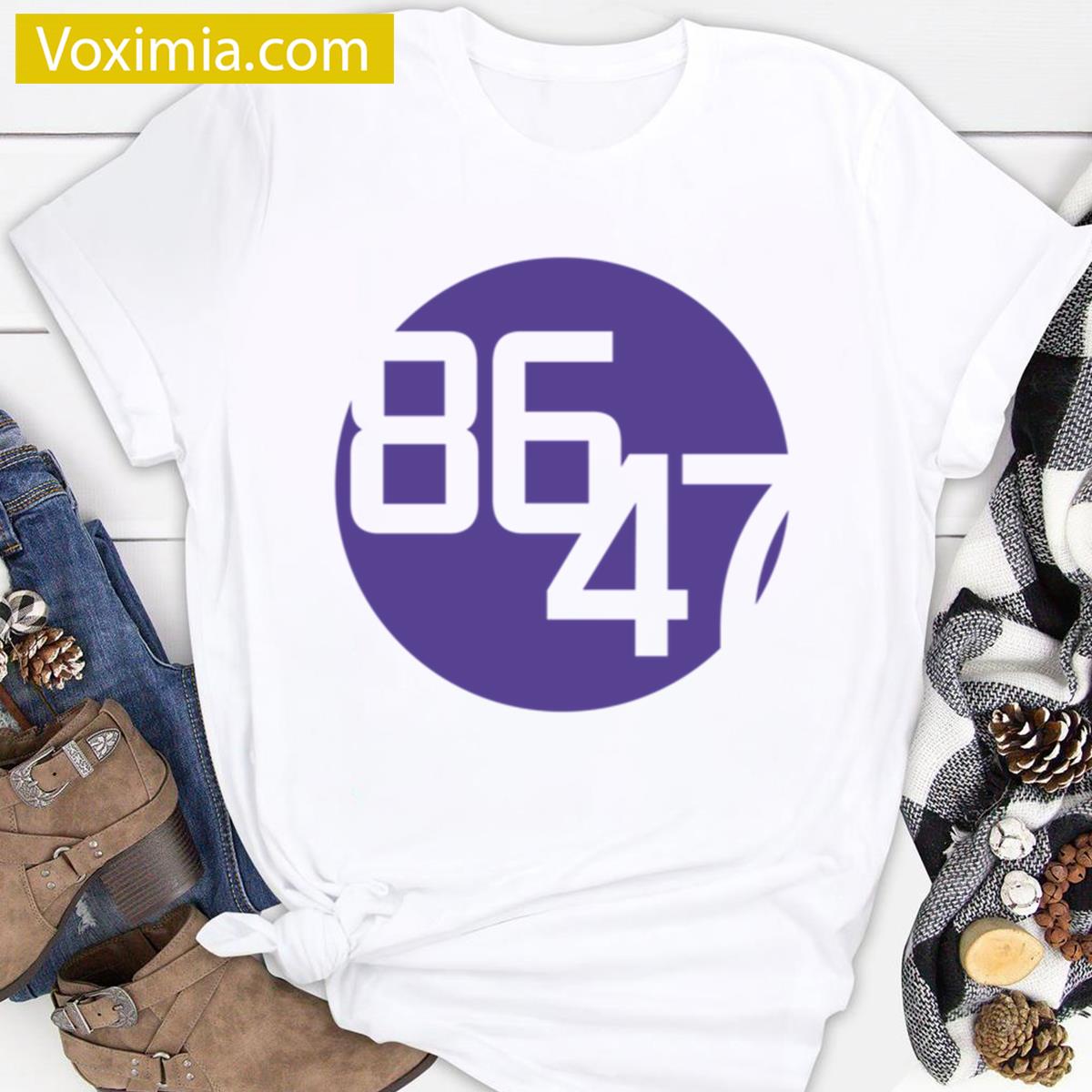 8647 Dark Purple Dot T-shirt