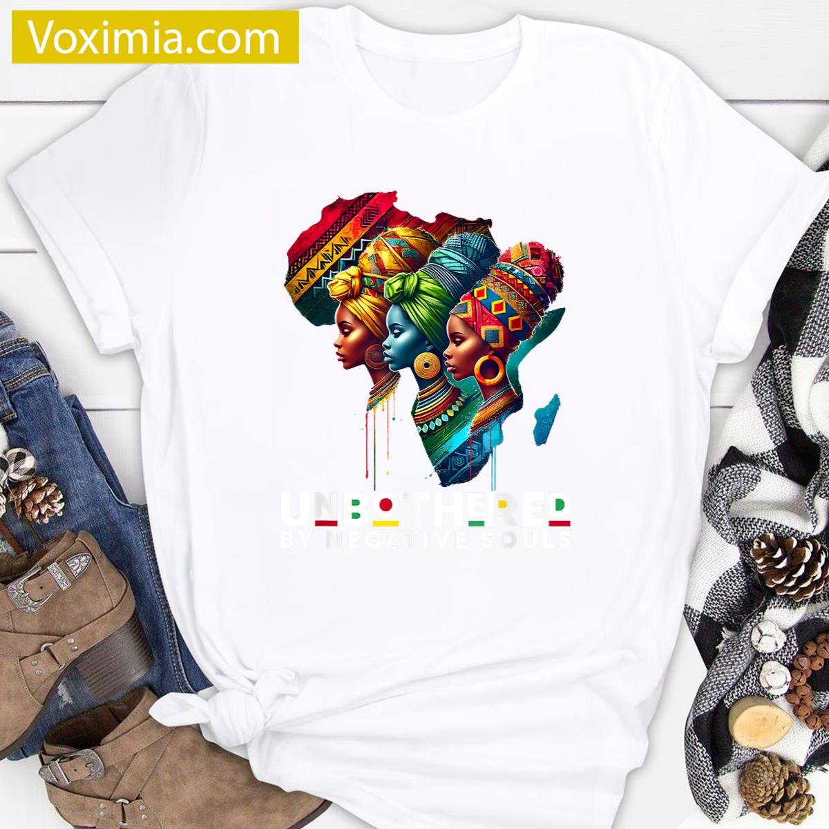 Afro Woman Headwrap T-shirt