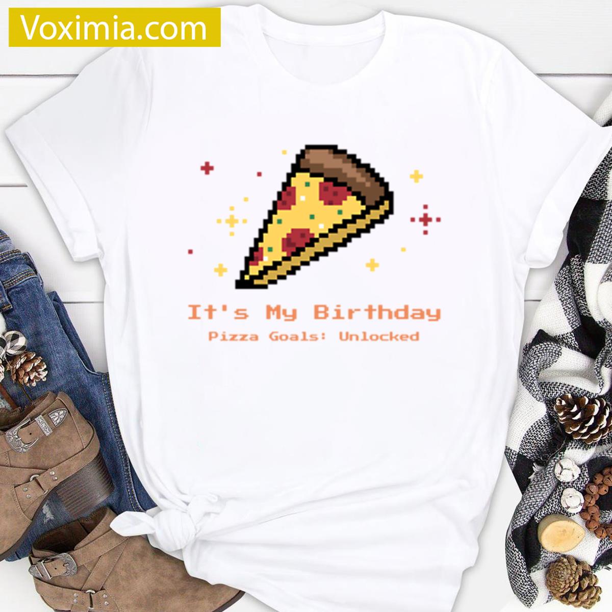 Birthday Pizza Kids Oversized T-shirt