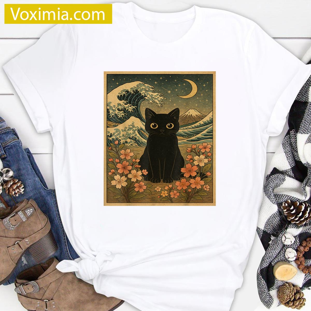 Funny Cat Graphic For All T-shirt