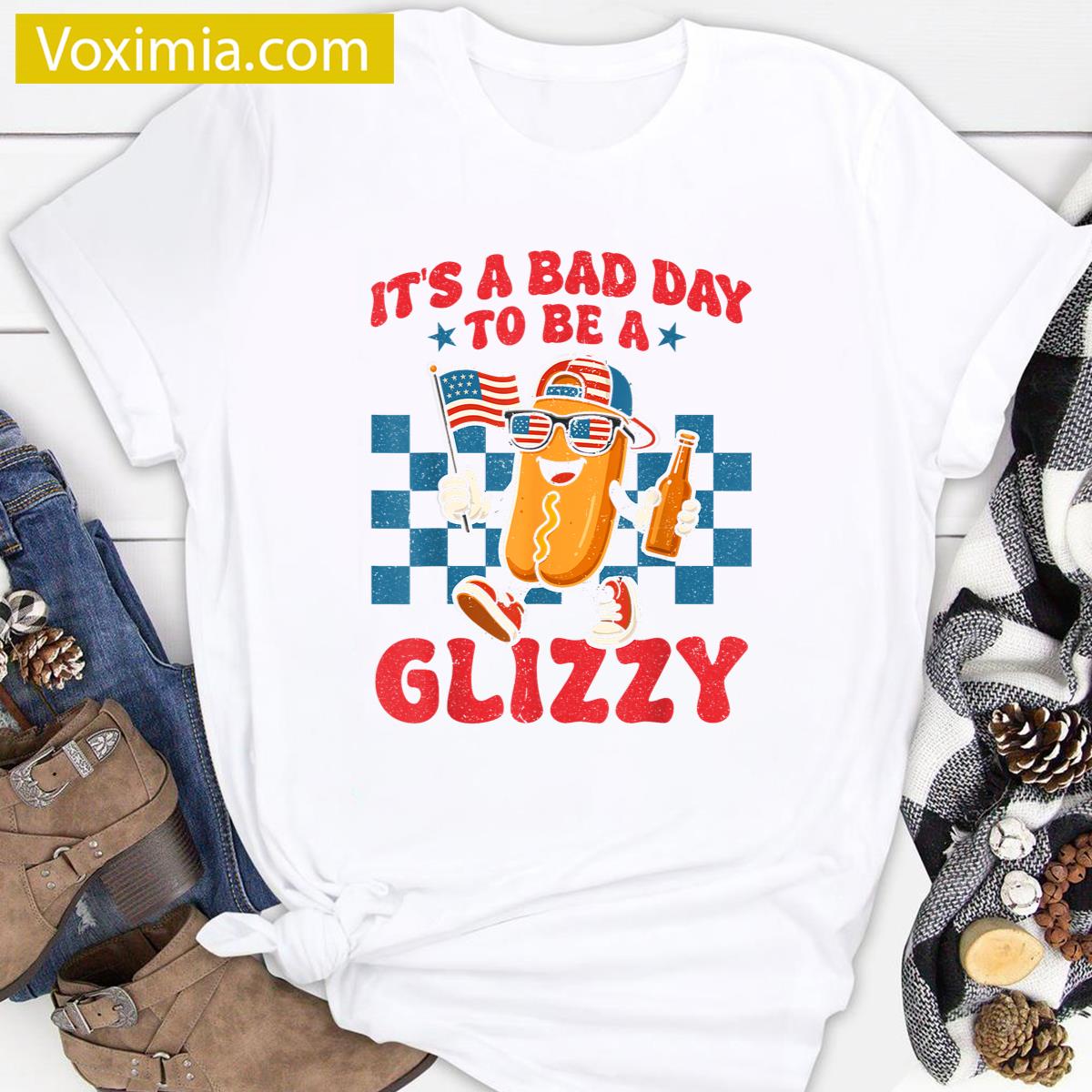 Funny Hot Dog Design T-shirt