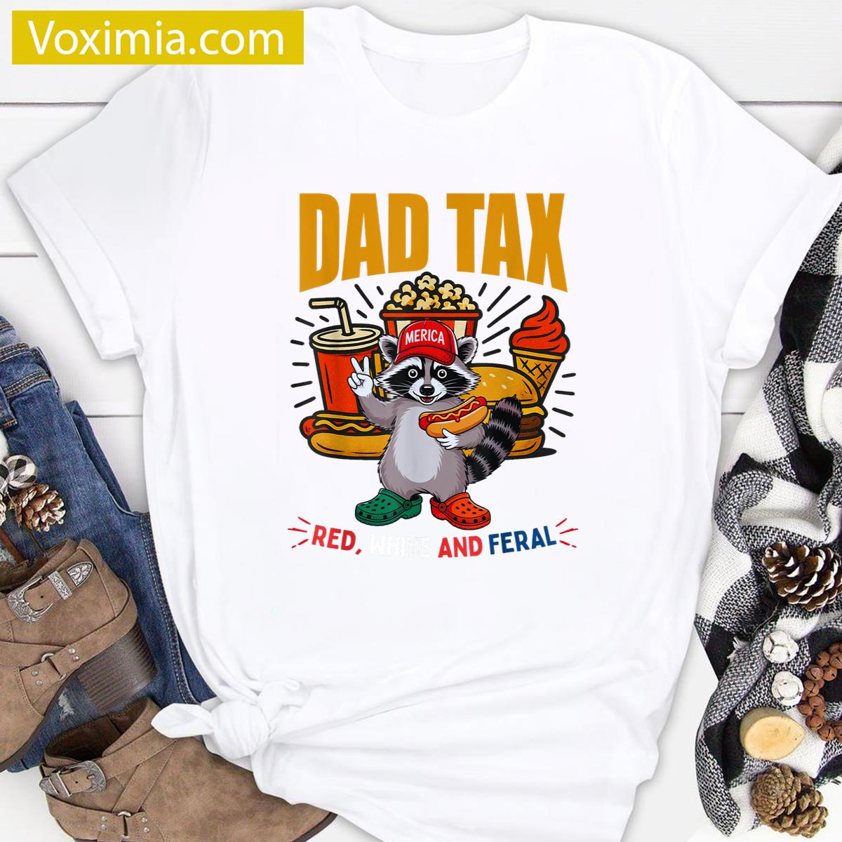 Funny Raccoon Dad T-shirt