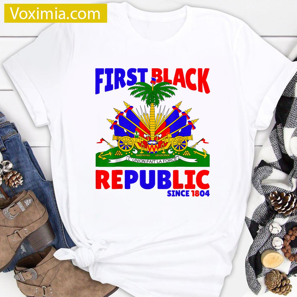 Haitian Flag Day Black T-shirt