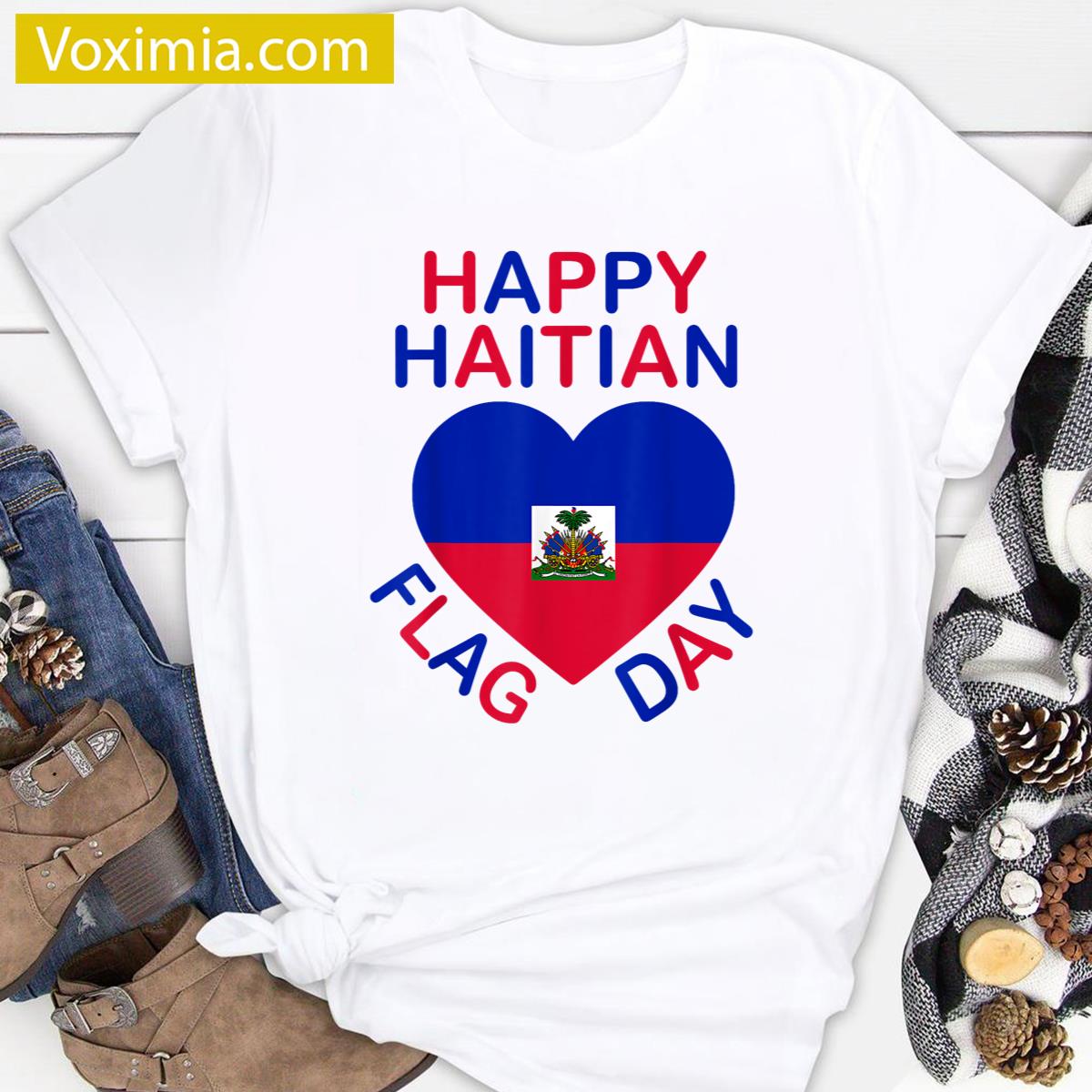 Haitian Flag Day Love Haiti T-shirt