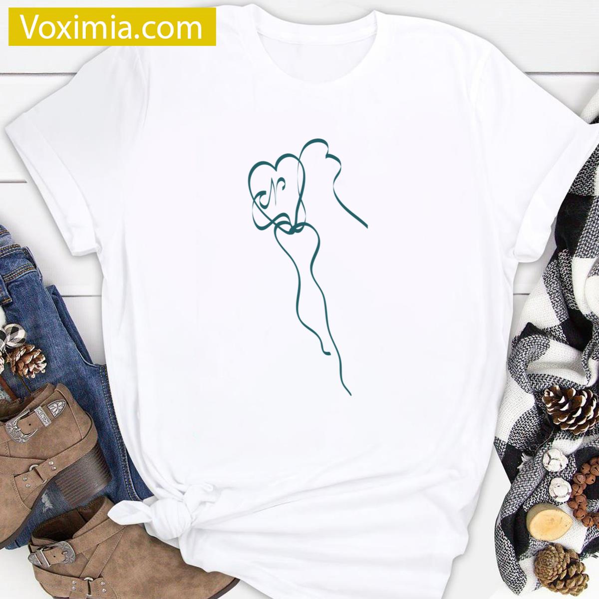 Heart Knot Design T-shirt