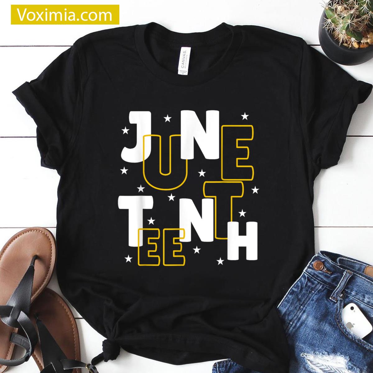 Juneteenth Freedom Day Celebration Stylish Tee T-shirt