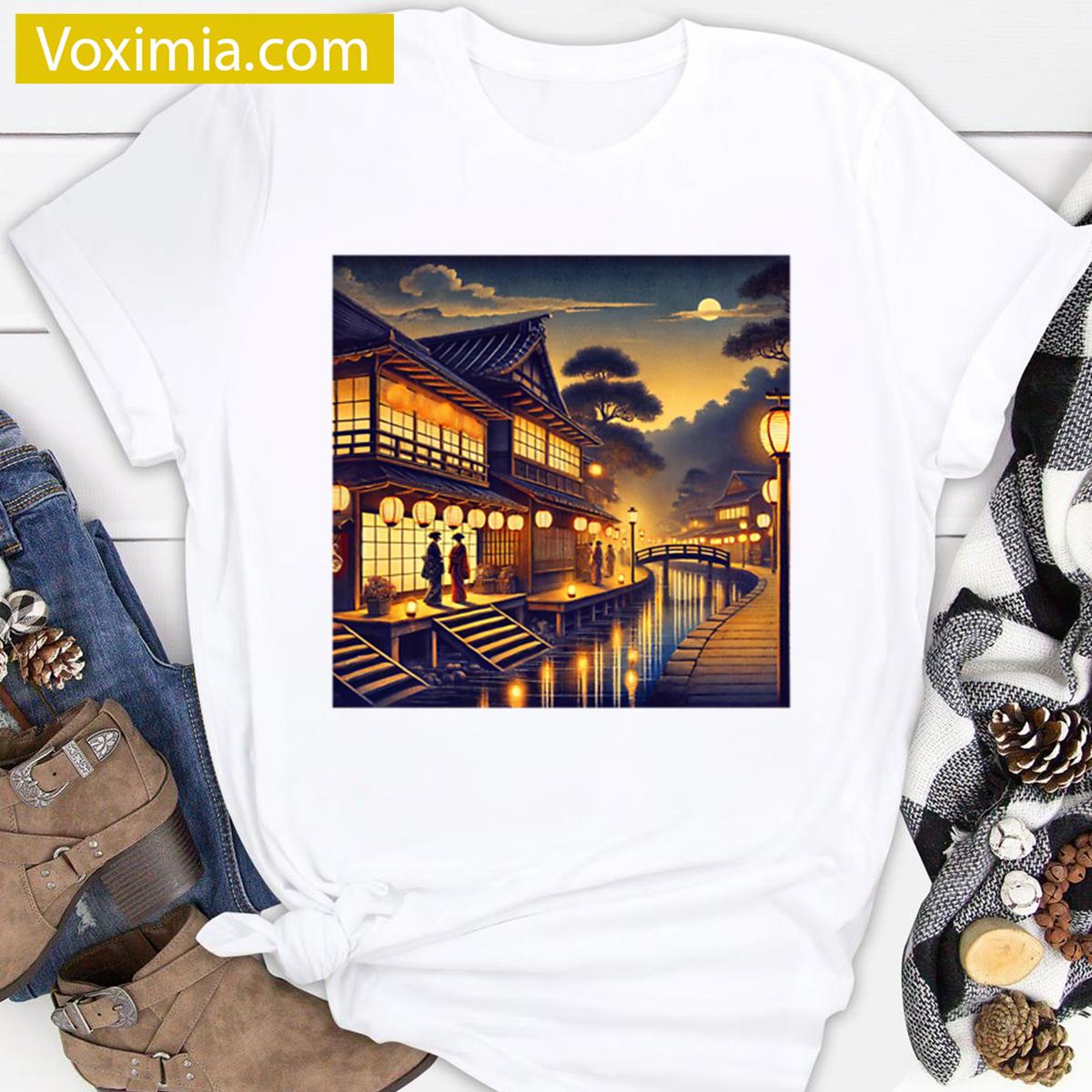 Lantern Lit Night Oversized T-shirt