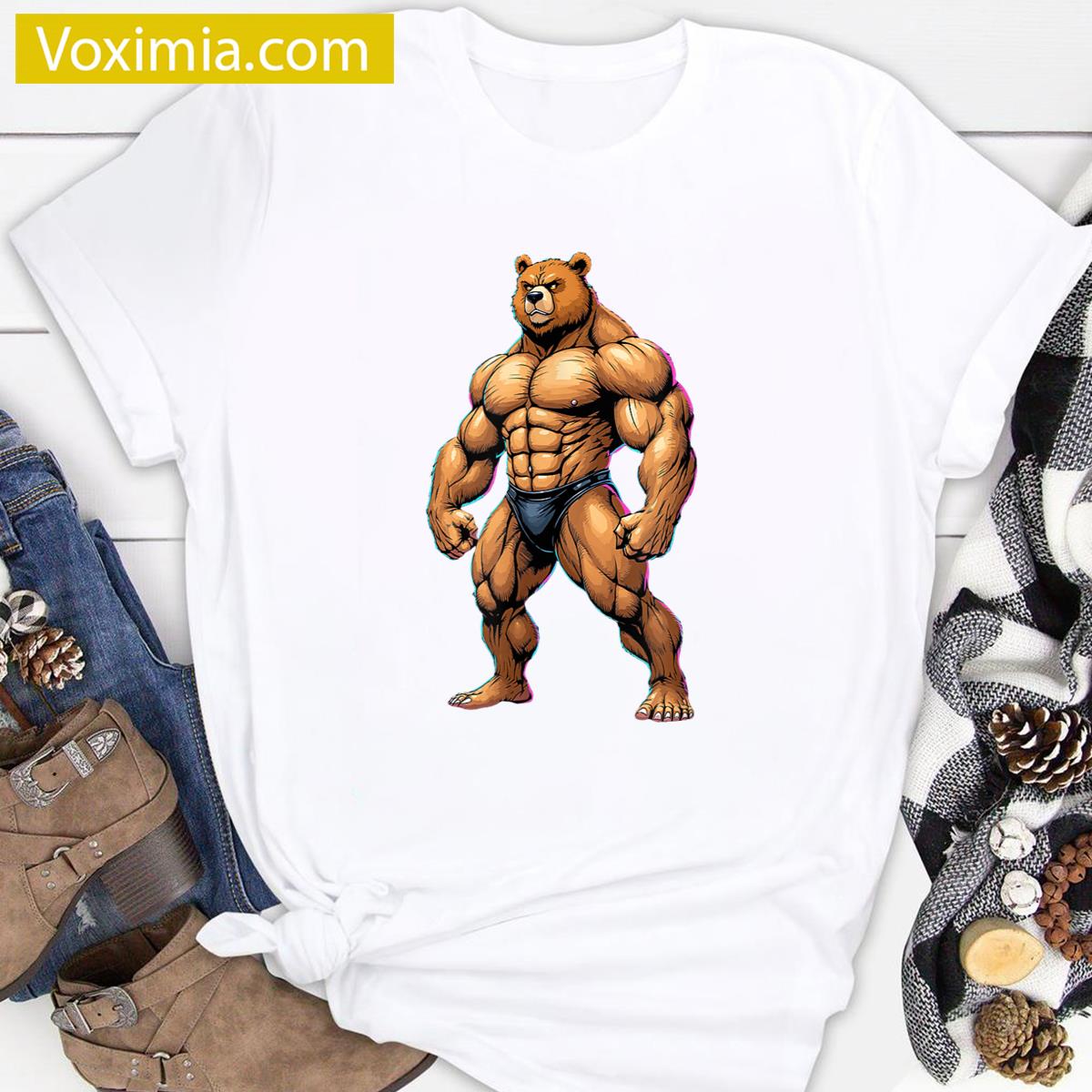 Leather Bear Pride Muscle T-shirt
