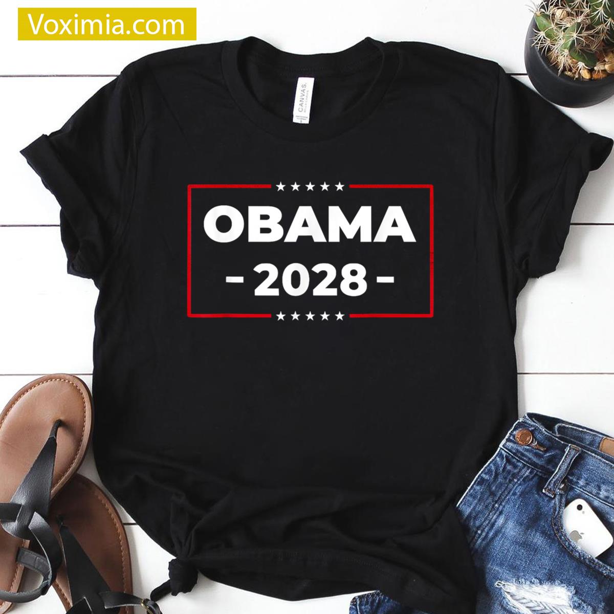Obama Retro 2028 Rally T-shirt