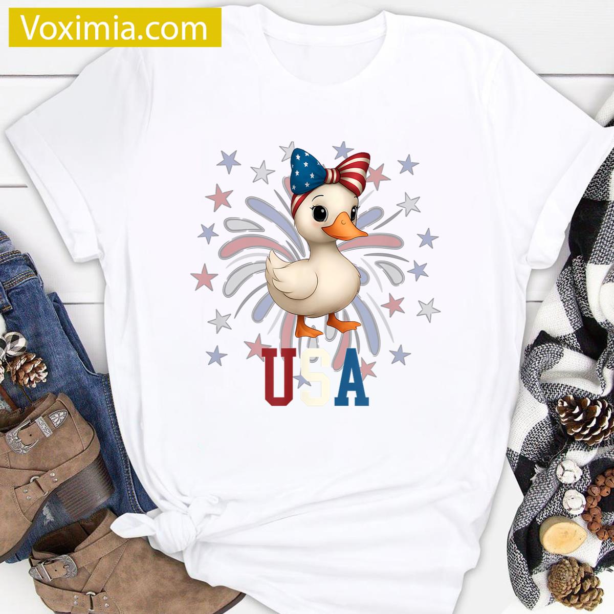 Patriotic Baby Goose T-shirt