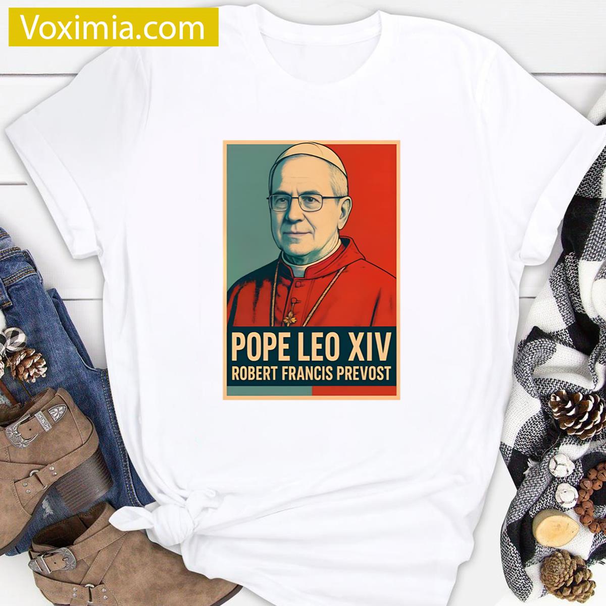 Pope Leo Xiv Funny Design T-shirt