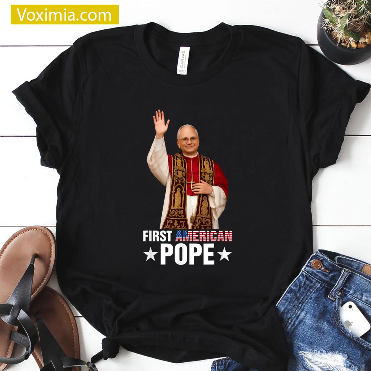 Pope Leo Xiv Patriotic T-shirt