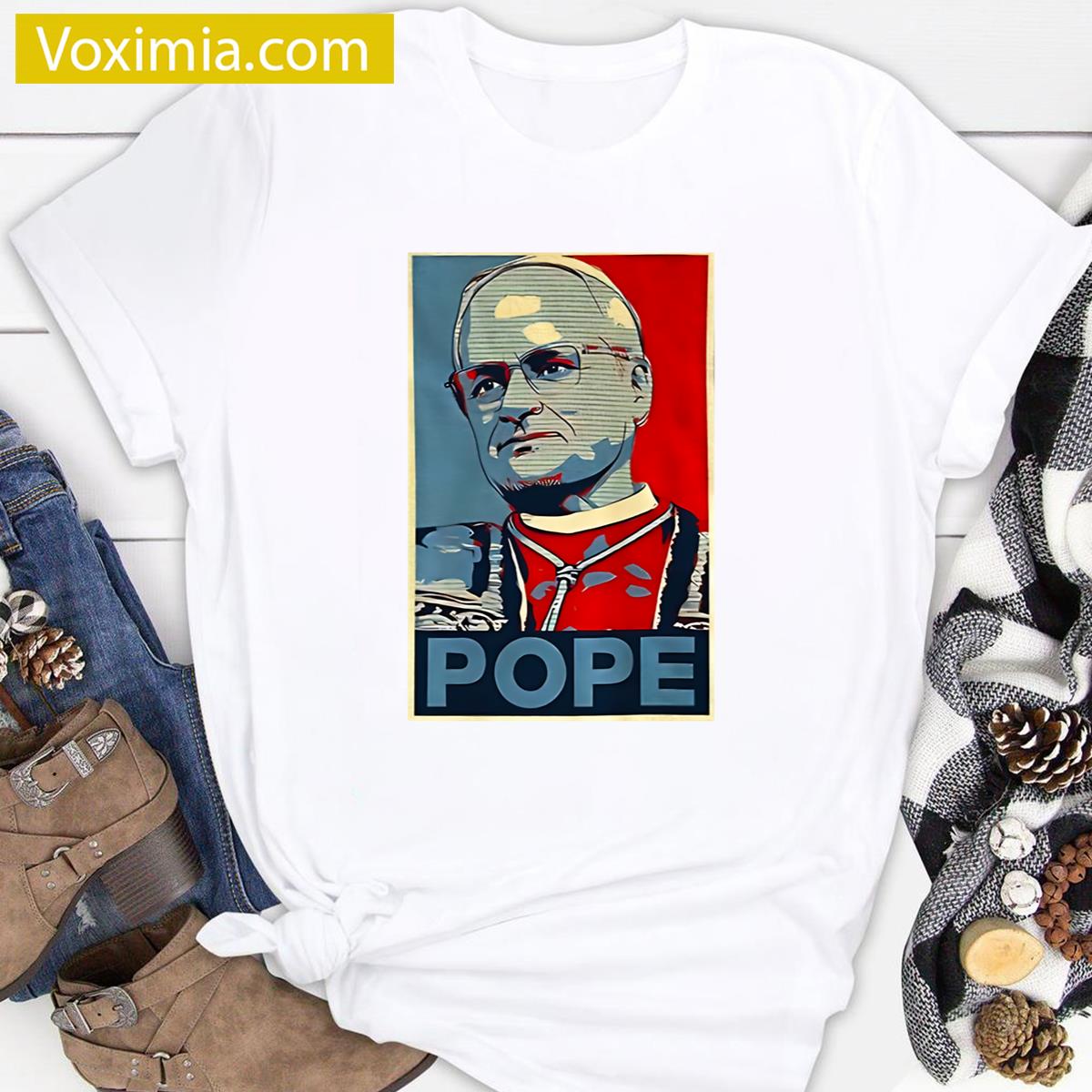 Pope Retro Art T-shirt