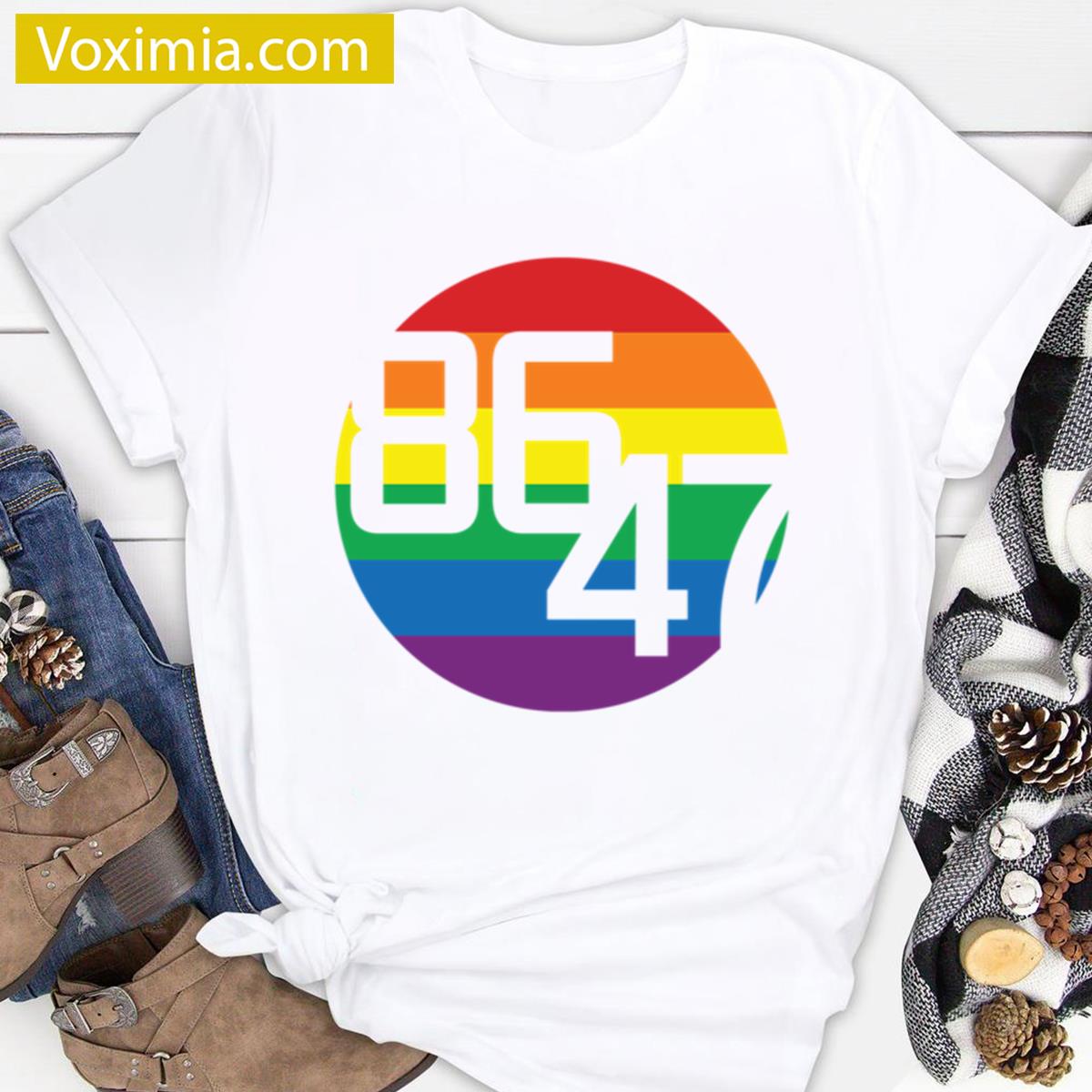 Pride Flag Dot Oversized T-shirt