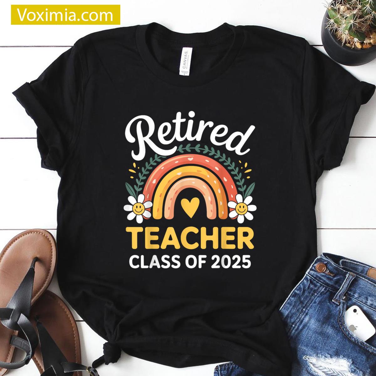 Retired Teacher Class Of 2025 T-shirt