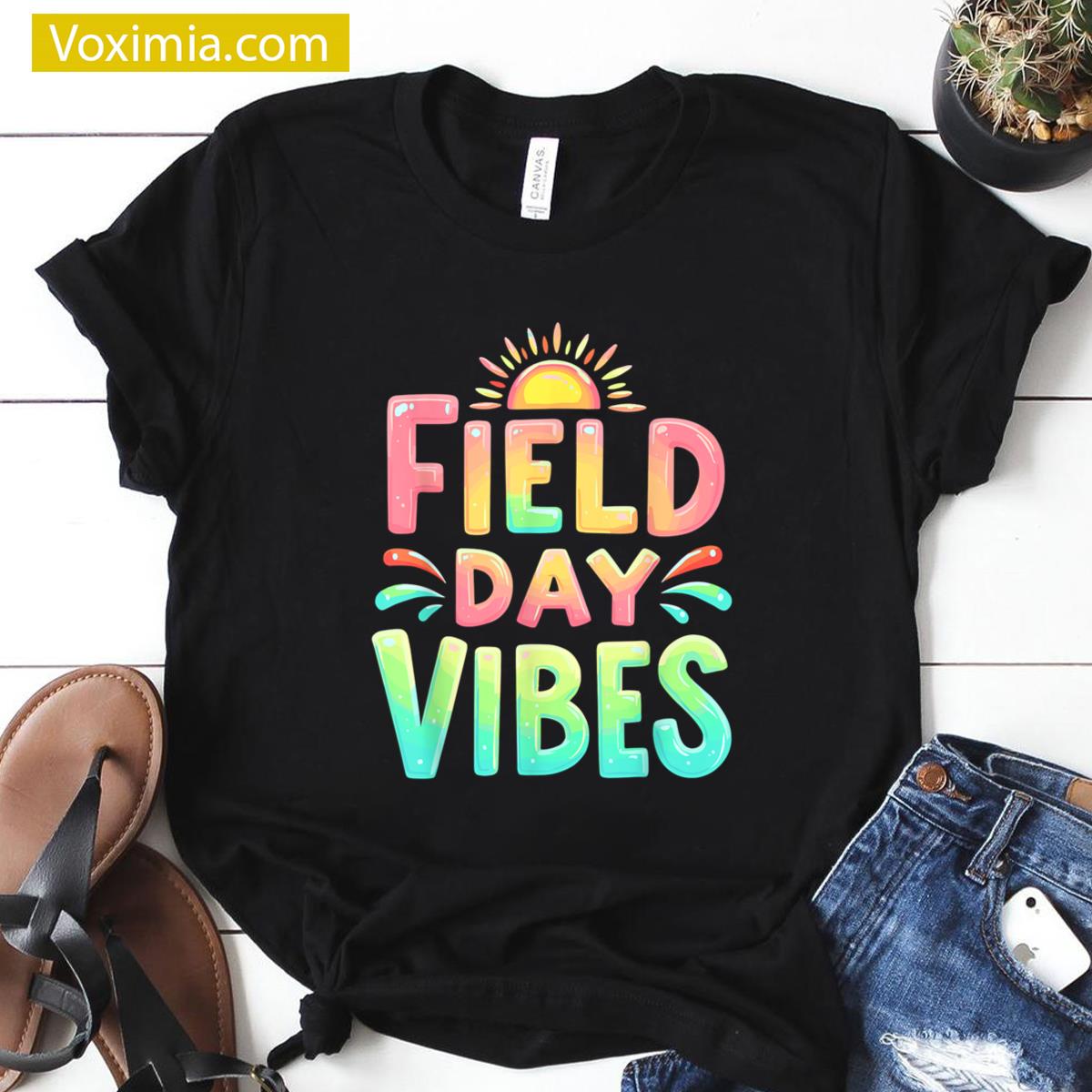 School Field Day Fun Vibes T-shirt