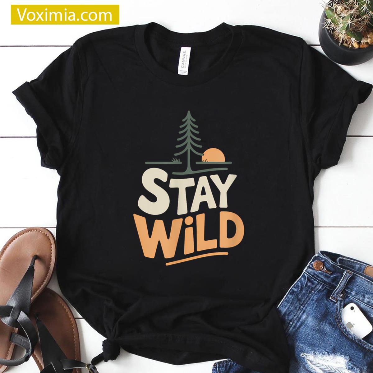 Stay Wild Adventure Outdoor T-shirt