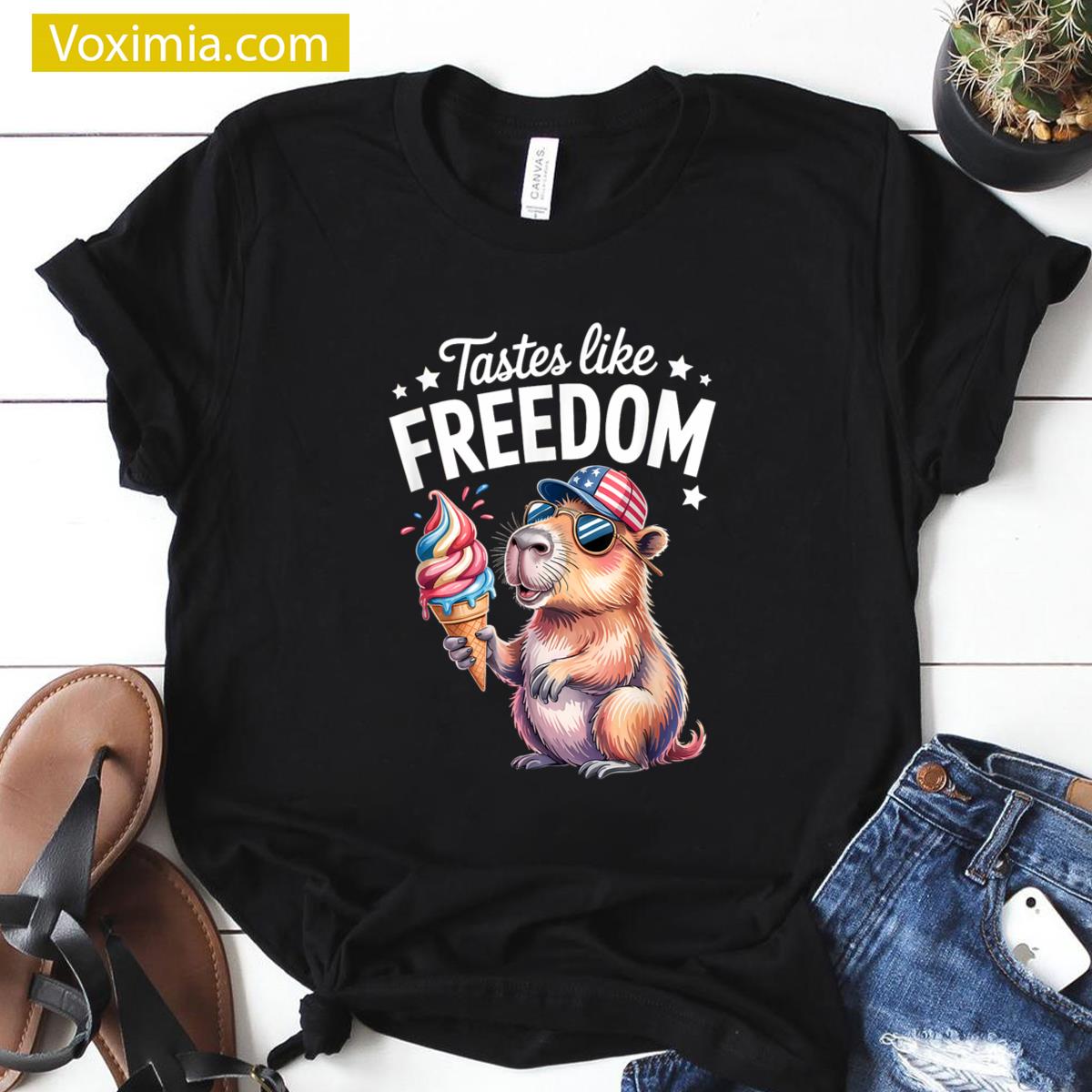 Tastes Like Freedom Capybara T-shirt
