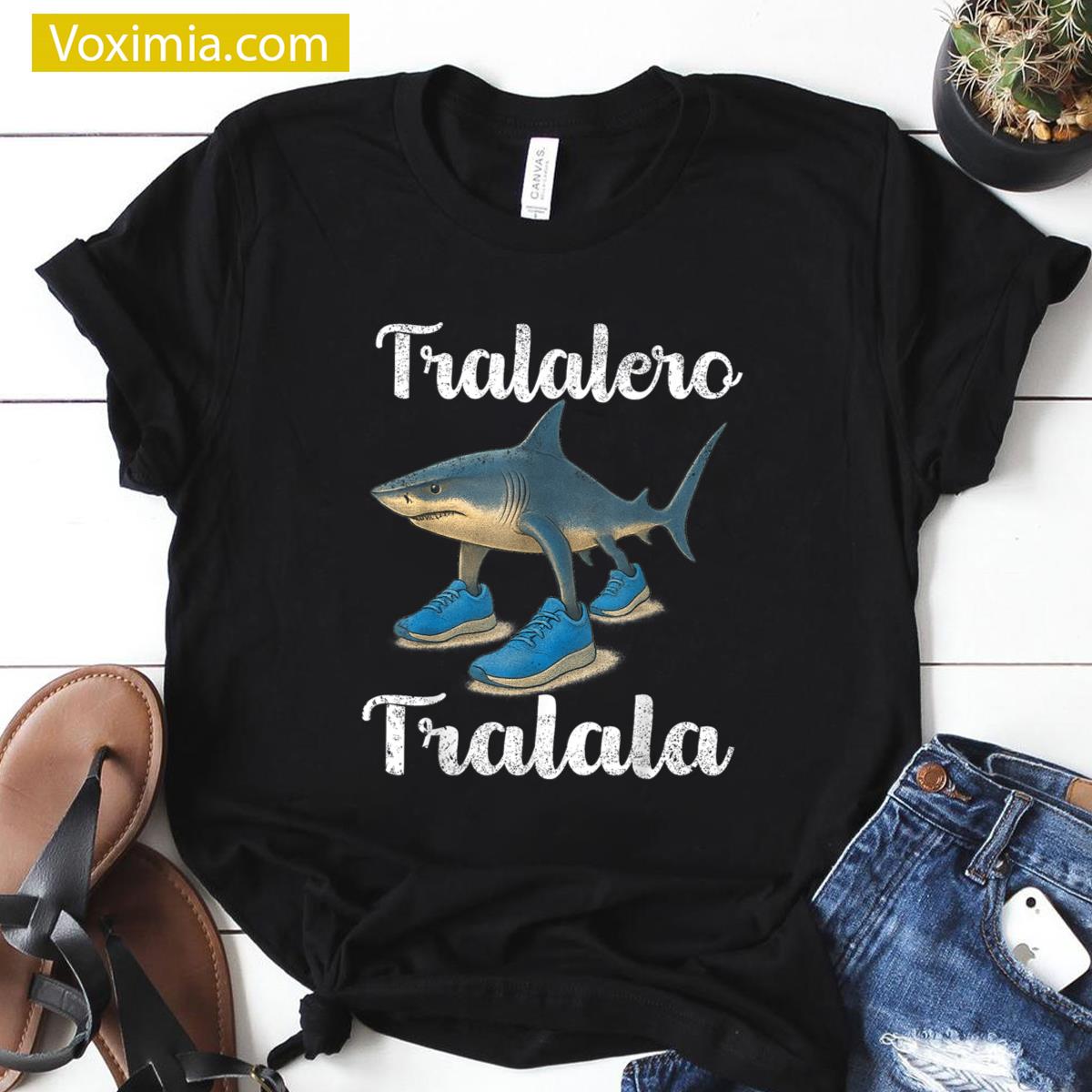 Tralalero Funny Shark T-shirt