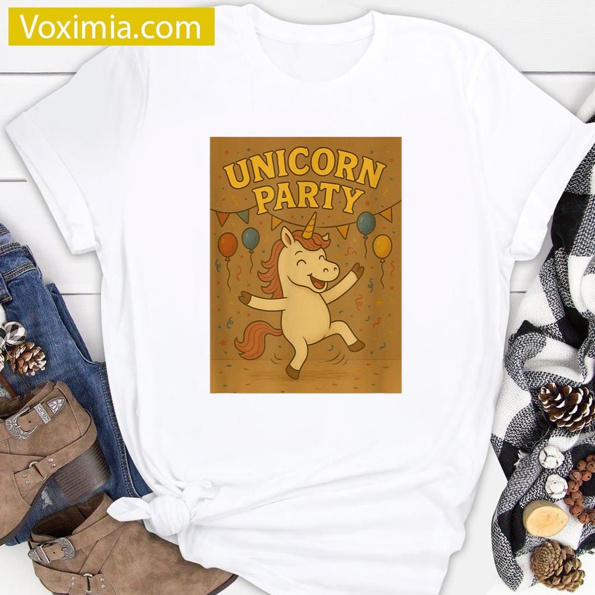 Unicorn Party Fun T-shirt