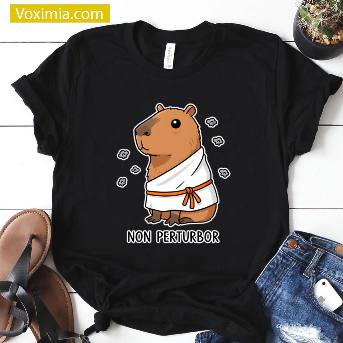 Unperturbed Capybara Zen Robe Oversized T-shirt