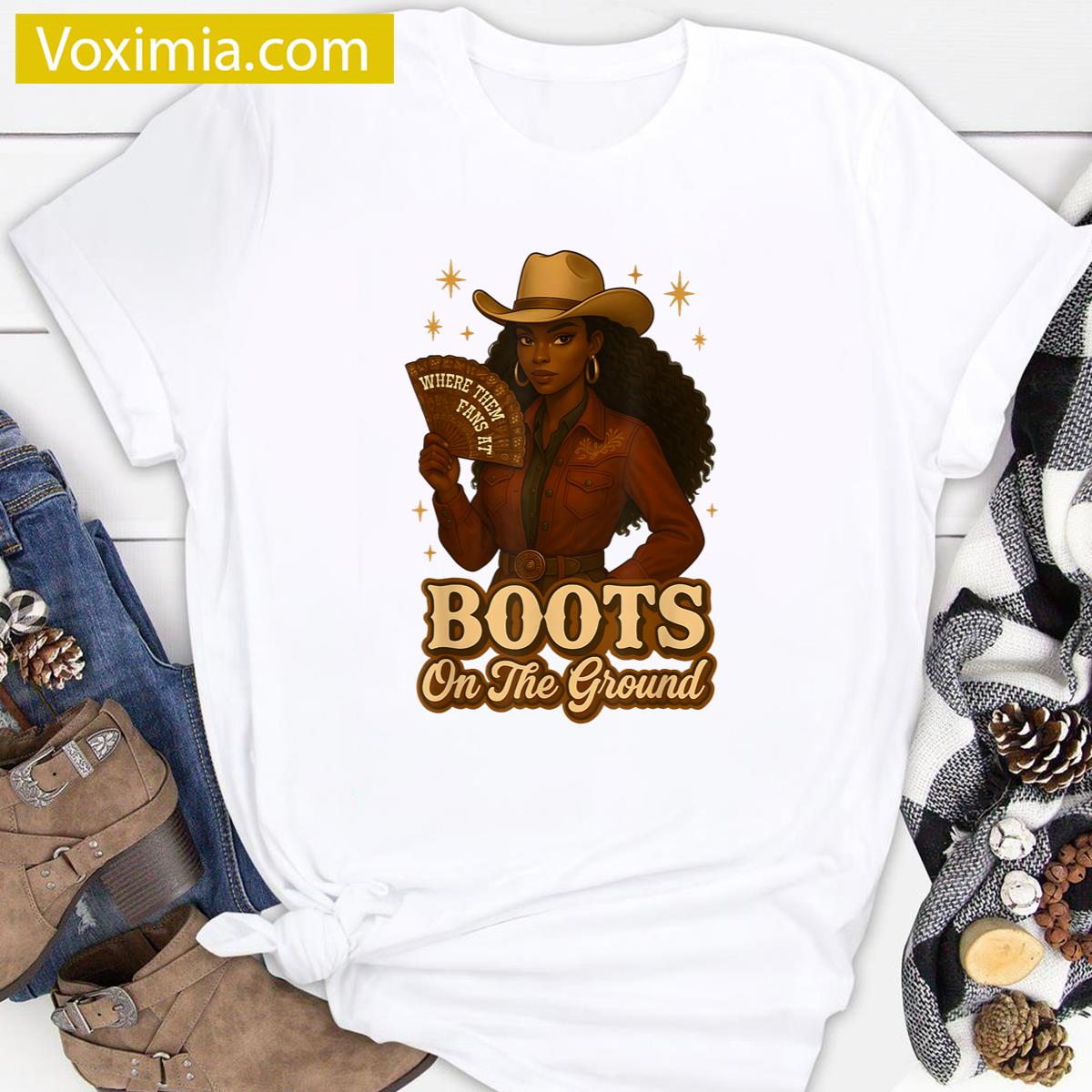 Western Black Cowgirl Stylish T-shirt