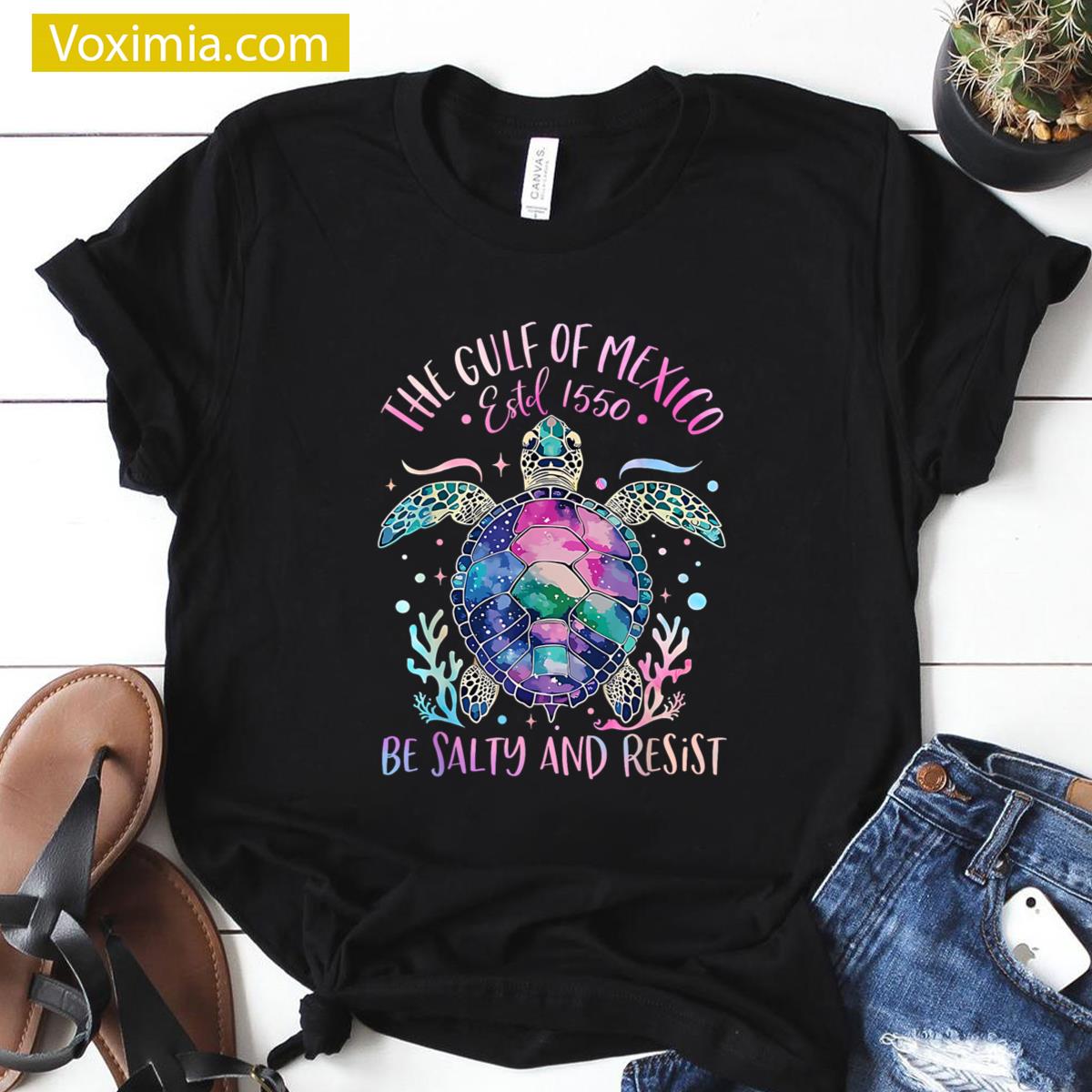Womens Gulf Of Mexico Turtle T-shirt